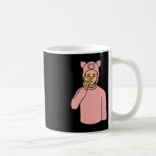 Pig Animal ASL Hand Gesture Deaf Hearing Loss Awar Coffee Mug