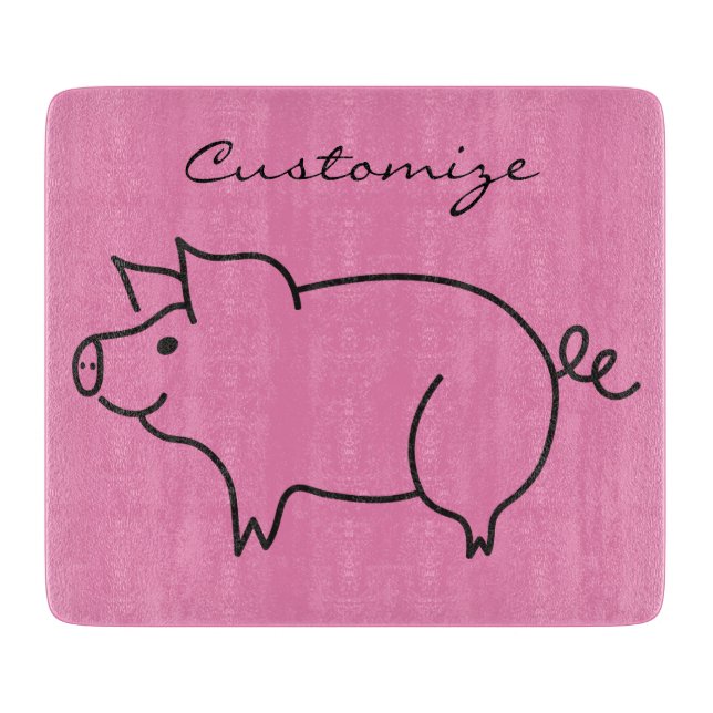 Pig Animal Thunder_Cove Cutting Board (Front)