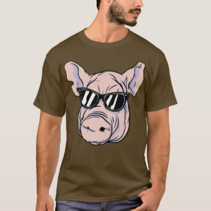 Pig Animal With Sunglasses Premium T-Shirt