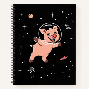 Pig Animals In Space Notebook