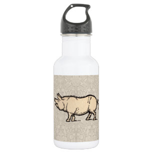 Pig Antique Piggy Cute Vintage Illustration 532 Ml Water Bottle