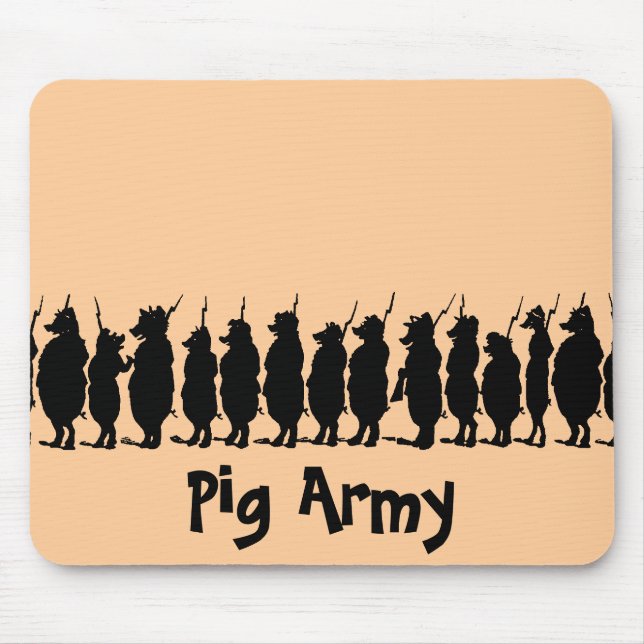 Pig Army Mouse Mat (Front)