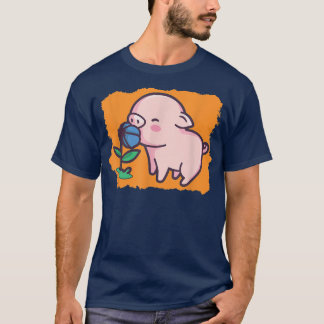 Pig Art I Cartoon Pig I Cute Pig I Kids Pig 4393  T-Shirt