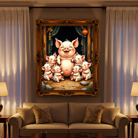  Pig Art – Mother & Piglets
