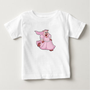 Pig as Bride with Wedding dress Baby T-Shirt