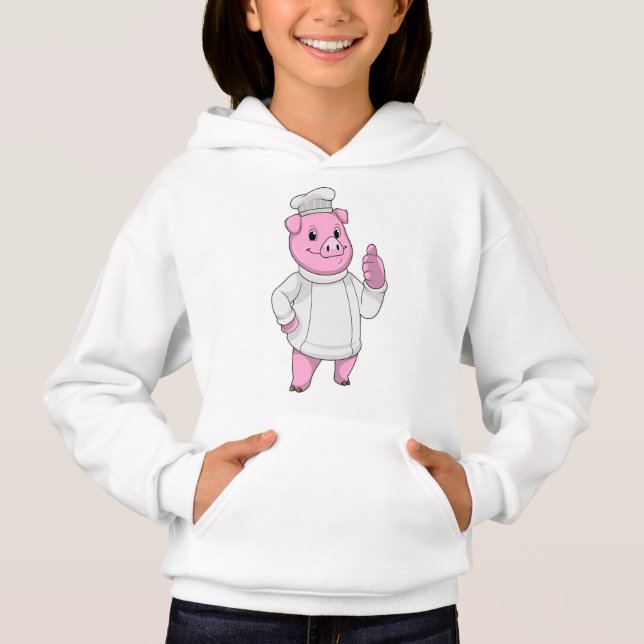 Pig as Cook with Chef hat (Front)