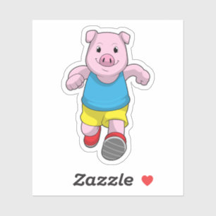 Pig as Runner at Running
