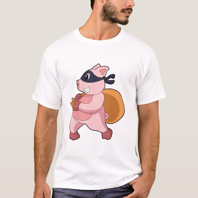 Pig as Runner T-Shirt (Front)