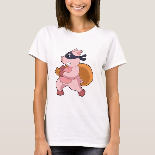 Pig as Runner T-Shirt (Front)