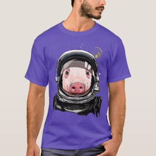 Pig Astronaut Space Exploration Astronomy Lover T-Shirt
