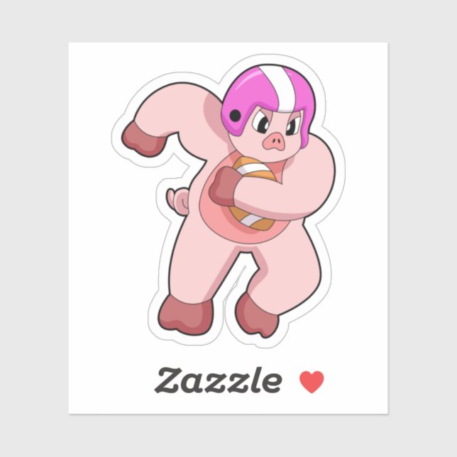 Pig at Football Sports (Sheet)