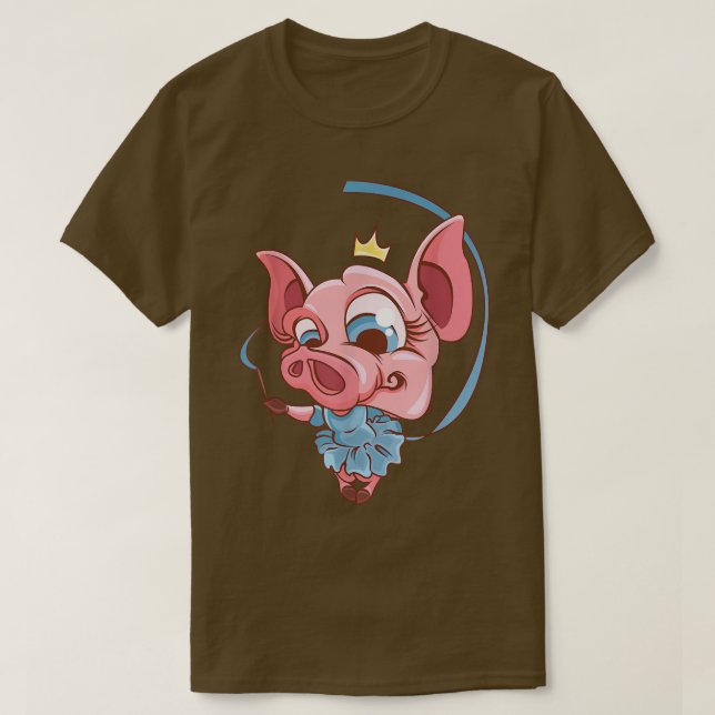 Pig Ballet Dancer 4395  T-Shirt (Design Front)