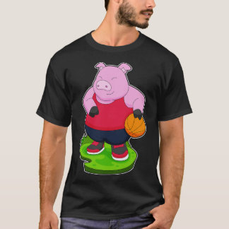 Pig Basketball player Basketball T-Shirt