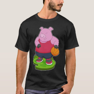 Pig Basketball player Basketball T-Shirt