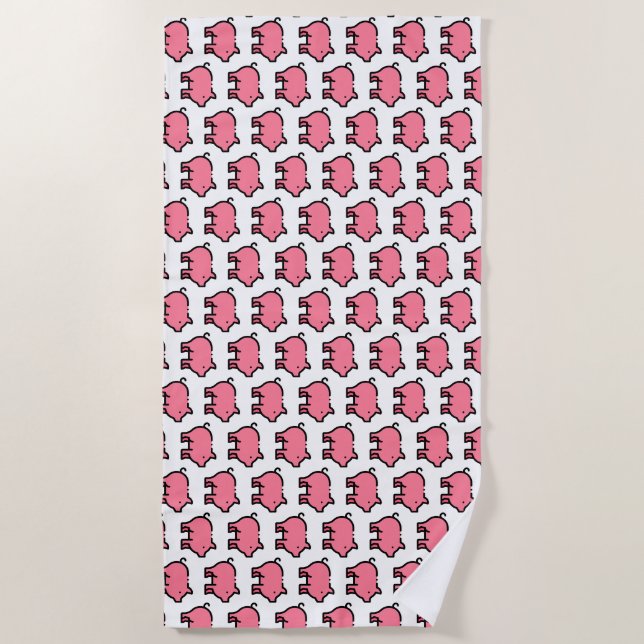 Pig Beach Towel (Front)