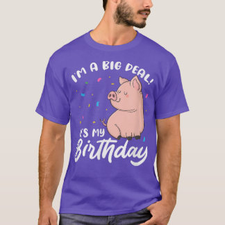 Pig Birthday Party Kawaii 4411 T-Shirt
