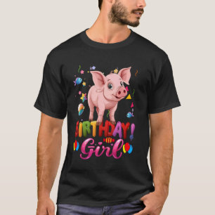 Pig Birthday Princess Girl Its My Birthday Pig Gir T-Shirt