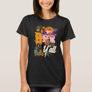 Pig Boo Y'all Halloween Cute Pig For Women T-Shirt