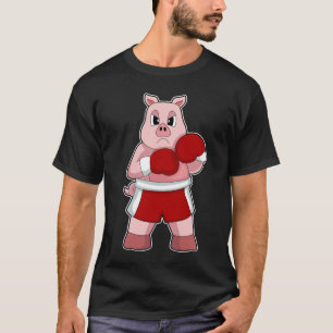 Pig Boxer Boxing gloves Boxing T-Shirt