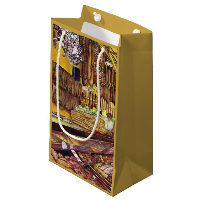 Pig, Budapest Small Gift Bag (Front Angled)