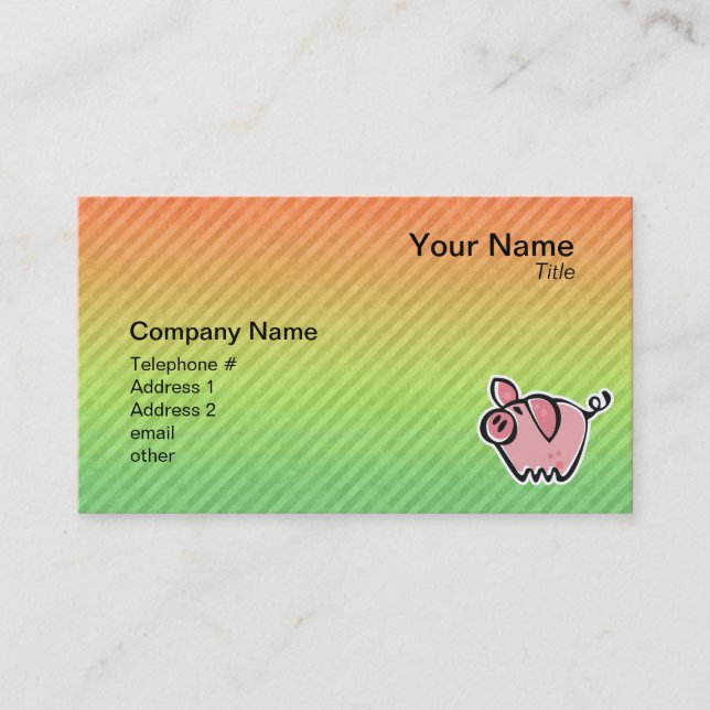 Pig Business Card (Front)