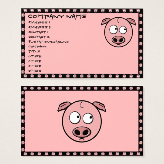 Pig Business Cards