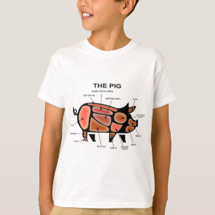 Pig Butcher Chart T-Shirt
