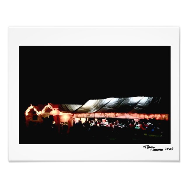 Pig Camping Photo Print (Front)