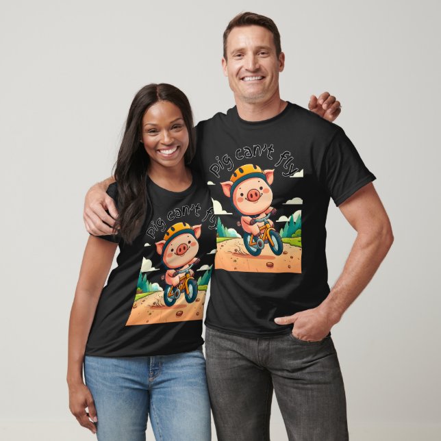 Pig Can't Fly. T-Shirt (Unisex)