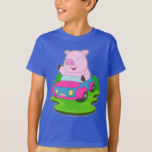 Pig Car T-Shirt