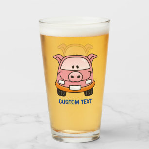 Pig Cartoon Car Glass