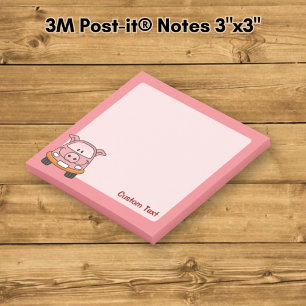 Pig Cartoon Car Post-it Notes