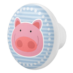 Pig Ceramic Knob