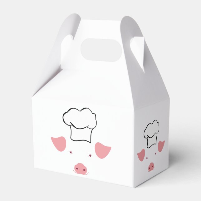 Pig Chef Favour Box (Front Side)