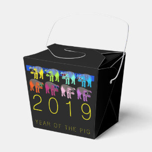 Pig Chinese New custom Year Pop TOFB Favour Box