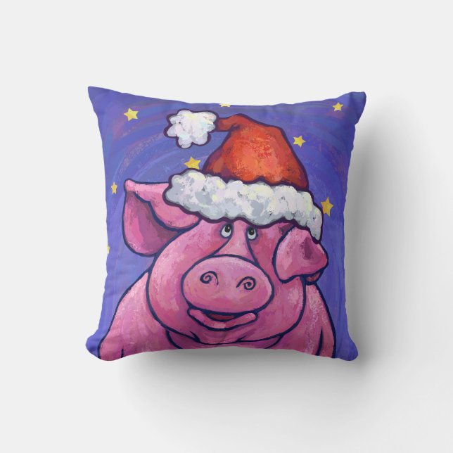 Pig Christmas Cushion (Front)