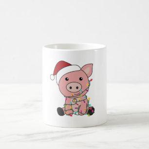 Pig Christmas Snow Winter Animals Pigs Coffee Mug