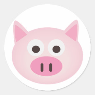 Pig Classic Round Sticker
