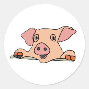 Pig Classic Round Sticker