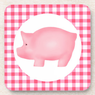 Pig Cork Coaster
