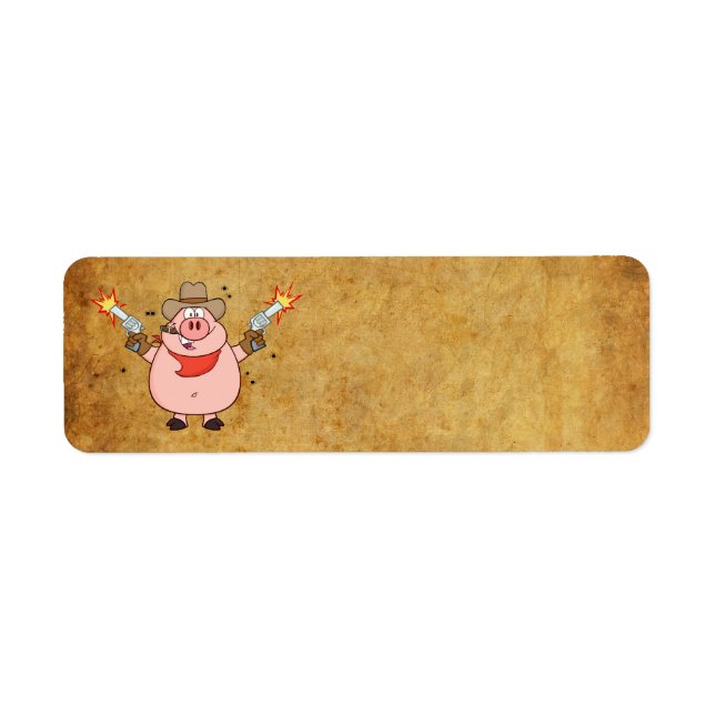 PIG COWBOY ADDRESS LABELS (Front)
