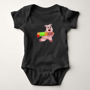 Pig Cricket Cricket bat Baby Bodysuit