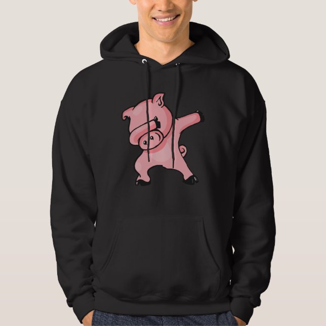 Pig Dab Dabbing  Dabbing pig Hoodie (Front)