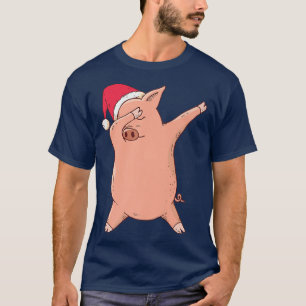 Pig Dabbing Dab Dance Christmas Piglet Premium T-Shirt