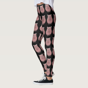Pig Design Black Leggings