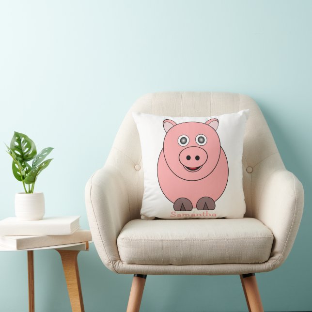 Pig Design Personalised Cushion (Chair)