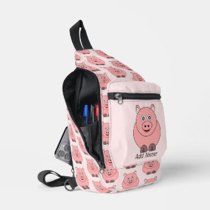 Pig Design Personalised Sling Bag