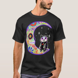 Pig Dia de Los Muertos Skeleton Sugar Skull T-Shir T-Shirt