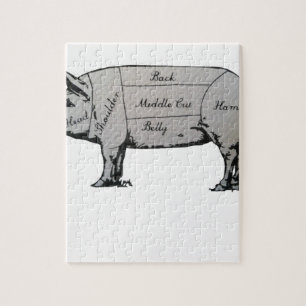 Pig Diagram Jigsaw Puzzle