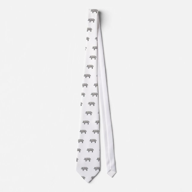 Pig Diagram Tie (Front)